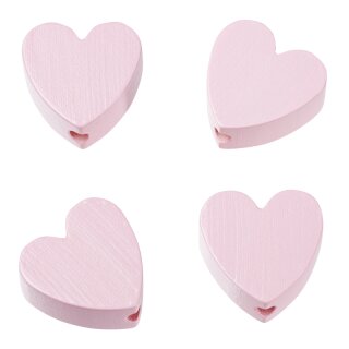 Schnulli-Herz 20 x 20 x 8 mm, DL 3 mm, rosé, Btl....