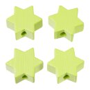 Schnulli-Stern 19,5 x 19,5 x 8 mm, DL 3 mm, lemon, Btl....