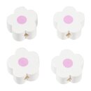 Schnulli-Blümchen 16 x 15,5 x 8 mm, DL 3 mm, weiss,...