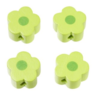 Schnulli-Blümchen 16 x 15,5 x 8 mm, DL 3 mm, lemon, Btl. à 4 St.