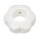Schnulli-Blumenperle 29/12 mm, weiss, Btl. à 2 St.