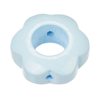 Schnulli-Blumenperle 29/12 mm, hellblau, Btl. à 2 St.