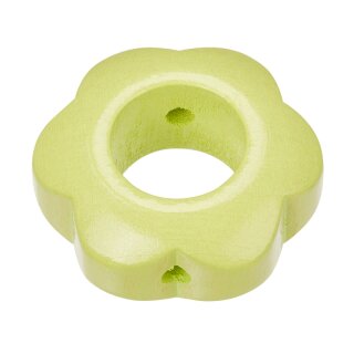 Schnulli-Blumenperle 29/12 mm, lemon, Btl. à 2 St.