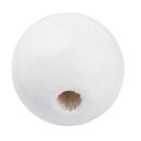 Schnulli-Holzperle 15 mm, weiss, 1 St.