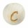 Schnulli-Buchstaben-Kugel 12 mm, "C" Buche natur, 1 St.