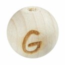 Schnulli-Buchstaben-Kugel 12 mm, "G" Buche...