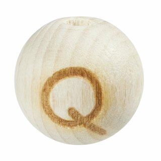 Schnulli-Buchstaben-Kugel 12 mm, "Q" Buche...