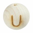 Schnulli-Buchstaben-Kugel 12 mm, "U" Buche...