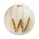 Schnulli-Buchstaben-Kugel 12 mm, "W" Buche...