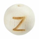 Schnulli-Buchstaben-Kugel 12 mm, "Z" Buche...