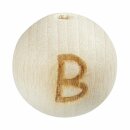 Schnulli-Buchstaben-Kugel 15 mm, "B" Buche...