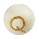 Schnulli-Buchstaben-Kugel 15 mm, "Q" Buche...