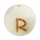 Schnulli-Buchstaben-Kugel 15 mm, "R" Buche...