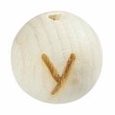 Schnulli-Buchstaben-Kugel 15 mm, "Y" Buche...