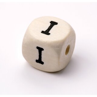 Schnulli-Buchstaben-Würfel 10 mm, "I",...