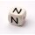 Schnulli-Buchstaben-Würfel 10 mm, "N", Ahorn natur hell, 1 St.
