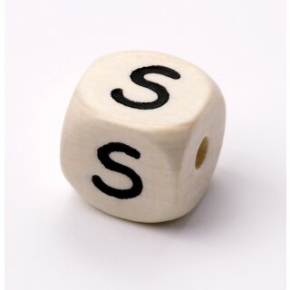 Schnulli-Buchstaben-Würfel 10 mm, "S",...