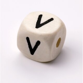 Schnulli-Buchstaben-Würfel 10 mm, "V",...