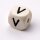 Schnulli-Buchstaben-Würfel 10 mm, "V", Ahorn natur hell, 1 St.