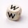 Schnulli-Buchstaben-Würfel 10 mm, "W", Ahorn natur hell, 1 St.