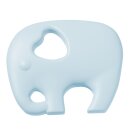 Schnulli-Silikon Elefant 8 cm, hellblau