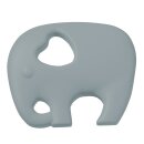 Schnulli-Silikon Elefant 8 cm, grau