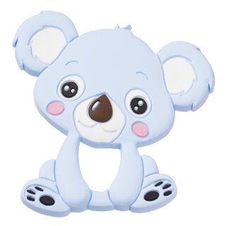 Schnulli-Silikon Koala 90 mm, hellblau