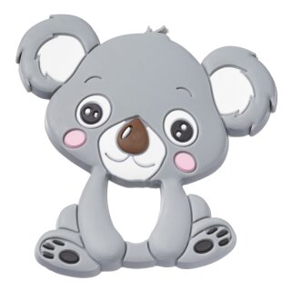Schnulli-Silikon Koala 90 mm, grau