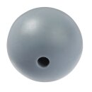 Schnulli-Silikon Perle 15 mm, grau, 1 St.