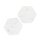 Schnulli-Silikon Perle Sechseck 14 mm, marmoriert, 1 St.