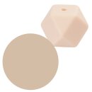 Schnulli-Silikon Perle Sechseck 14 mm, natur, 1 St.