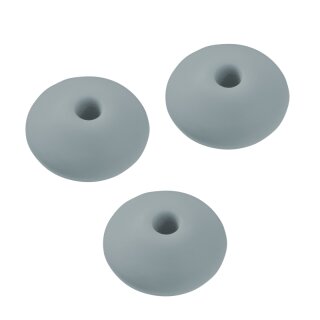 Schnulli-Silikon Linse 12 mm, grau, 1 St.