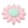 Schnulli-Silikon Blume 40 mm, rosé