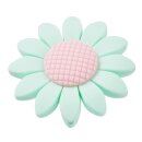 Schnulli-Silikon Blume 40 mm, mint
