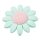 Schnulli-Silikon Blume 40 mm, mint
