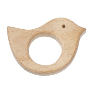 Schnulli-Holzteil Vogel 7 x 5 cm