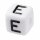 Schnulli-Buchstaben-Würfel 6 mm, "E", Kunststoff, 1 St.