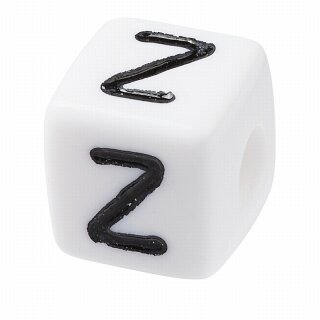 Schnulli-Buchstaben-Würfel 6 mm, "Z", Kunststoff, 1 St.