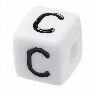 Schnulli-Buchstaben-Würfel 10 mm, "C", Kunststoff, 1 St.