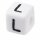 Schnulli-Buchstaben-Würfel 10 mm, "L", Kunststoff, 1 St.