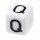 Schnulli-Buchstaben-Würfel 10 mm, "Q", Kunststoff, 1 St.