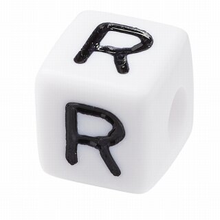 Schnulli-Buchstaben-Würfel 10 mm, "R", Kunststoff, 1 St.