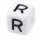 Schnulli-Buchstaben-Würfel 10 mm, "R", Kunststoff, 1 St.