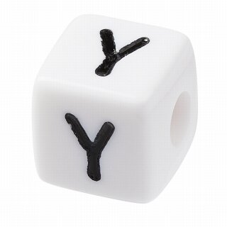 Schnulli-Buchstaben-Würfel 10 mm, "Y", Kunststoff, 1 St.