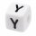 Schnulli-Buchstaben-Würfel 10 mm, "Y", Kunststoff, 1 St.