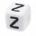 Schnulli-Buchstaben-Würfel 10 mm, "Z", Kunststoff, 1 St.