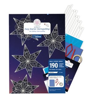 papier + ideen: Quilling KIT, Easy Starter Sternquilling