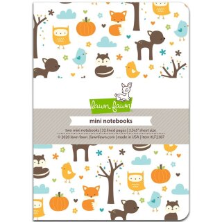Lawn Fawn, into the woods remix - mini notebooks