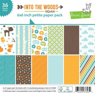 Lawn Fawn, into the woods remix petite paper pack,...