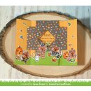 Lawn Fawn, clear stamp, fox costumes before n afters
